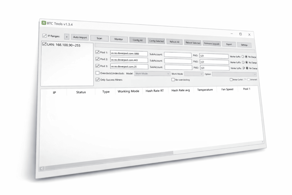 BTC Tools — ASIC Miner Management Software [2026]